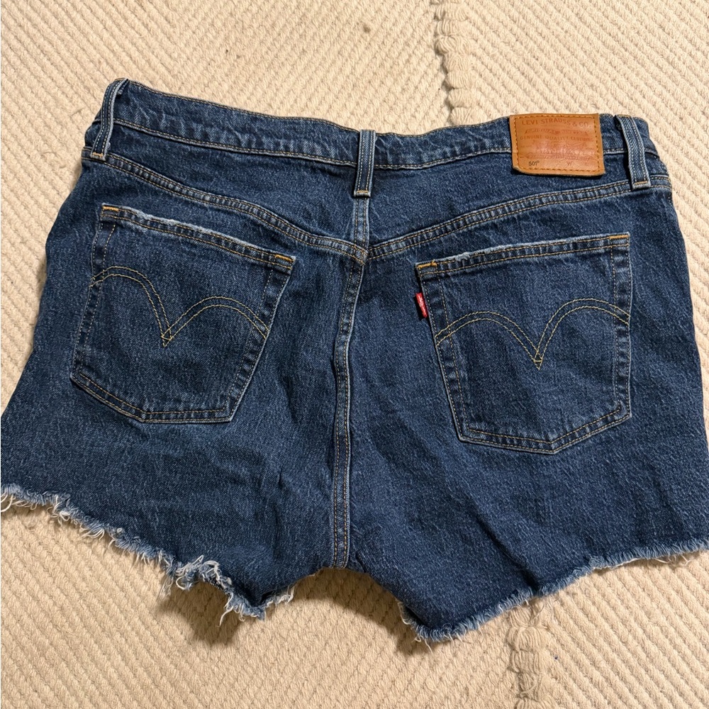 Levi's Dark Blue Jean Shorts